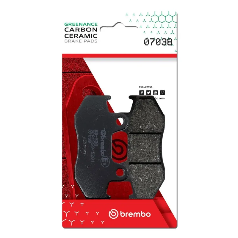 Pastillas de freno moto Brembo genuinas 07038