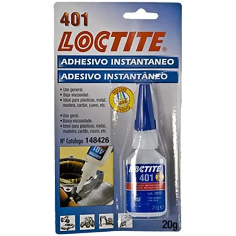 Adhesivo instantáneo LOCTITE 401 404911 20 g para moto y automoción
