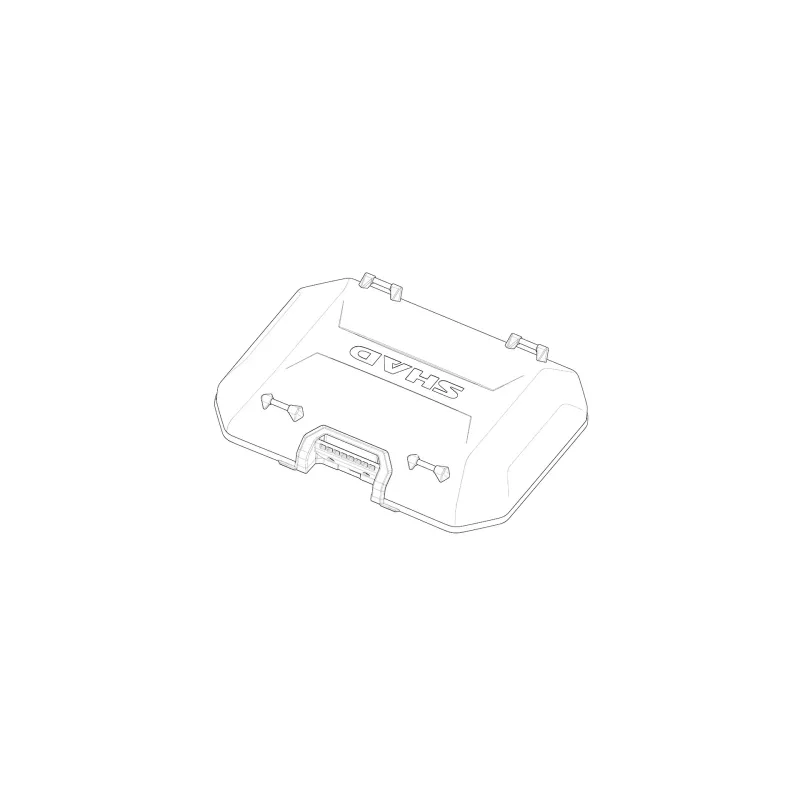 Tapa aluminio SHAD para maleta de moto Terra 203471R