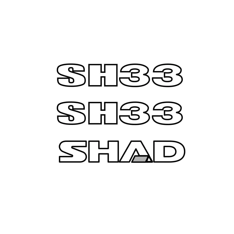 Set de adhesivos laterales gris plata SH33 SHAD D1B332ETR