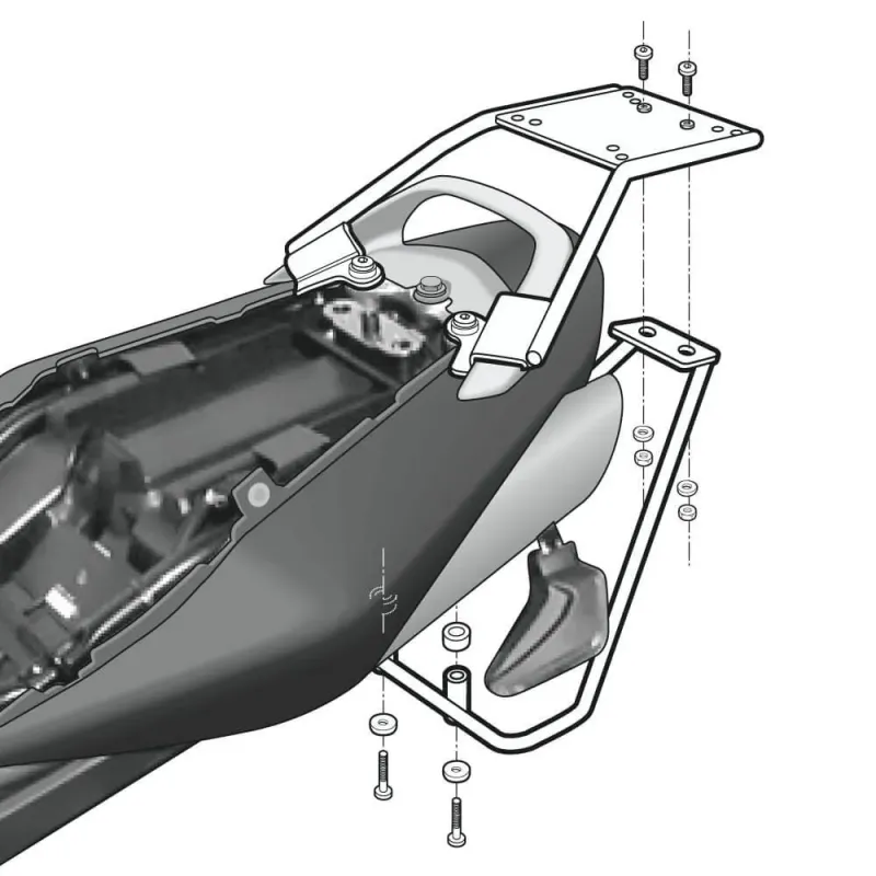 Fijación SHAD para maleta superior moto Suzuki GSR 600 S0GS66ST