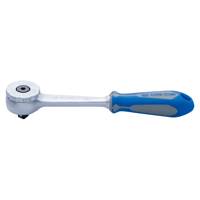 Carraca de cabeza redonda King Tony 275955G de un cuarto de pulgada y 72 dientes