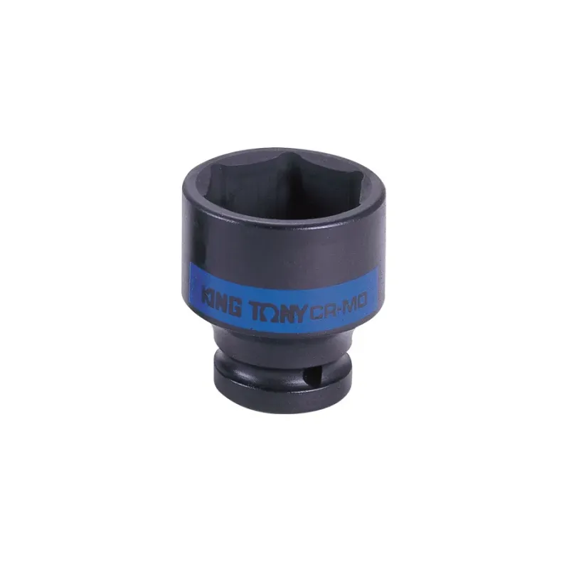 Vaso de impacto métrico estándar de 6 caras y cuadradillo de 1 pulgada King Tony 853519M