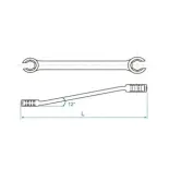 Llave para racores de 6 caras King Tony 19301113