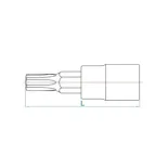 Vaso con punta Torx T25 y cuadradillo de 1/4 pulgadas King Tony 203325