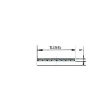 Catadióptrico RINDER 747R rojo adhesivo 100 x 45 mm