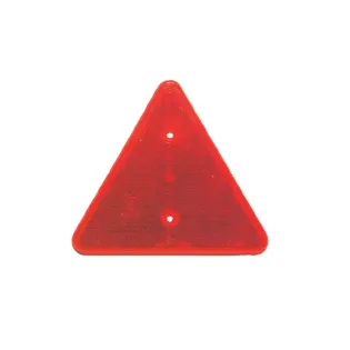 Catadióptrico RINDER 764R rojo triangular con dos agujeros