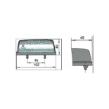 Luz de matrícula RINDER 965 12/24 V con lámpara de 5 W
