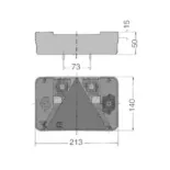 Piloto de remolque RINDER 166 izquierdo con antiniebla y matrícula 12/24 V