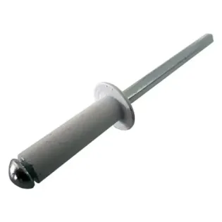 Remache para matriculas blanco 4,8x16  cabeza 9,5mm