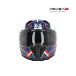 Casco integral Acerbis Homologación 22-06 blanco, azul y rojo 0026016.034 talla S