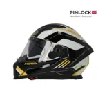 Casco integral Acerbis Homologación 22-06 negro y amarillo 0026016.318 talla S
