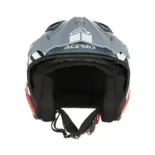 Casco Acerbis Jet Aria Graphic Sport 22-06 color gris y rojo mate talla XS