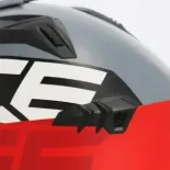Casco Acerbis Jet Aria Graphic Sport 22-06 color gris y rojo mate talla XS