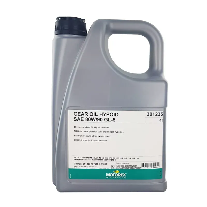 Aceite moto Motorex Gear Oil Hypoid 80W90 4L MT101I00CA