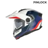 Casco modular Acerbis Rider Graphic 0026577.034 blanco/azul/rojo ECE 22.06 P/J