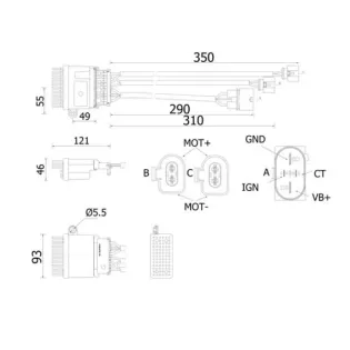 MAHLE ABR 78 000S Regulador, ventilador habitáculo