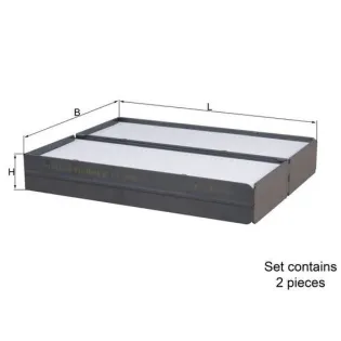 MAHLE LA 896/S Filtro, aire habitáculo