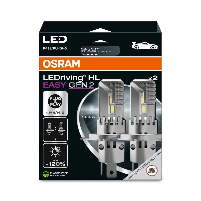 ams-OSRAM 64193DWESY2-2HB Lámpara, faro antiniebla