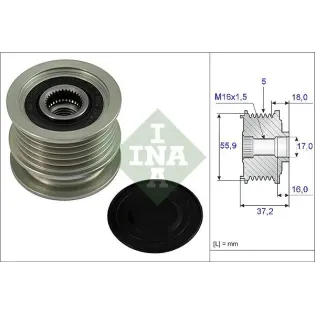 Schaeffler INA 535 0009 10 Rueda libre alternador