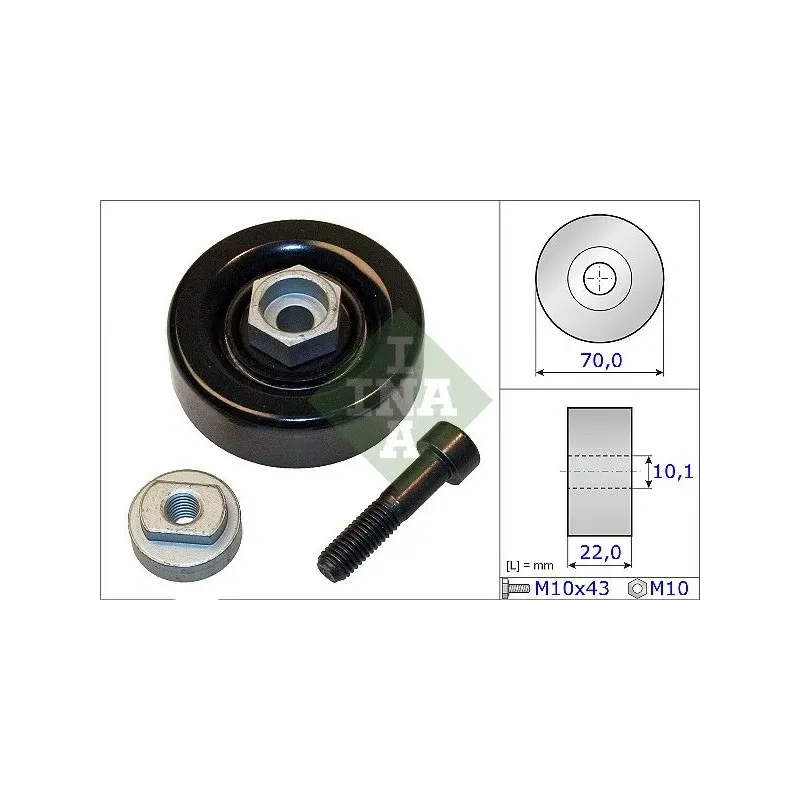 Schaeffler INA 531 0864 10 Polea tensora, correa poli V