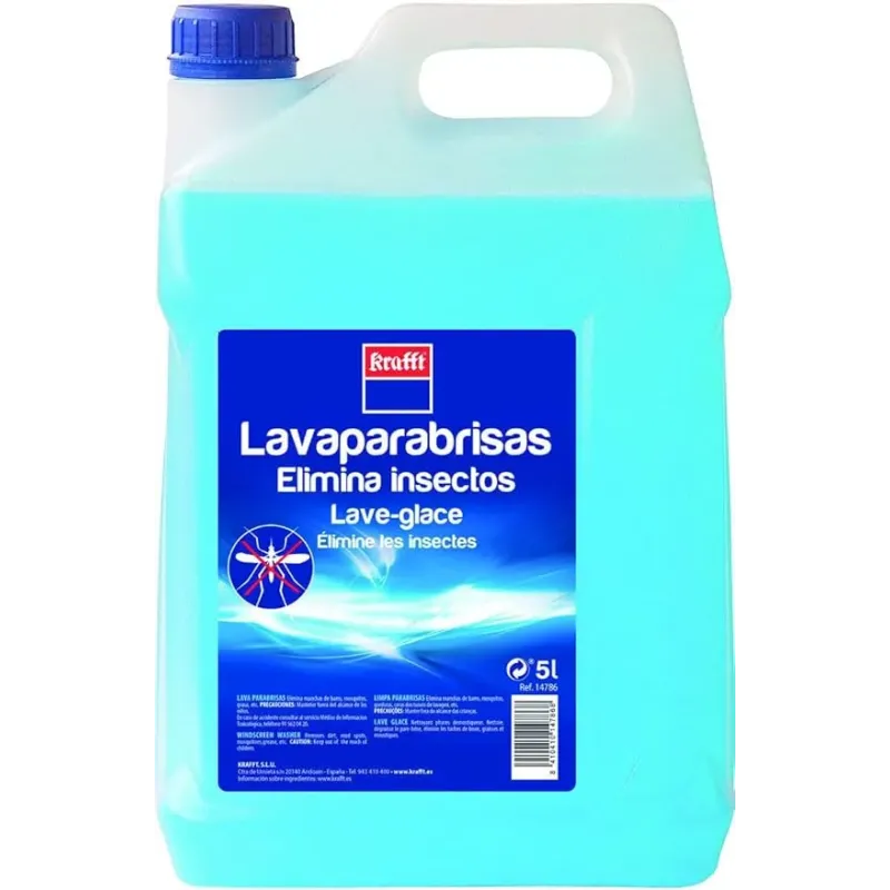 Lavaparabrisas elimina insectos Krafft 14786 5 L