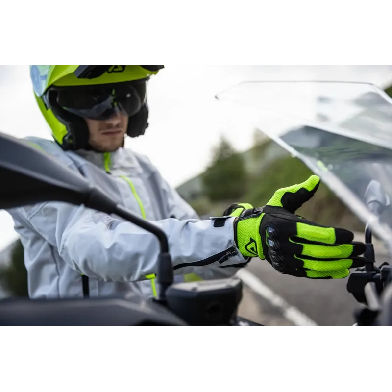 guantes acerbis ramsey my vented amarillo y negro 0023478 318