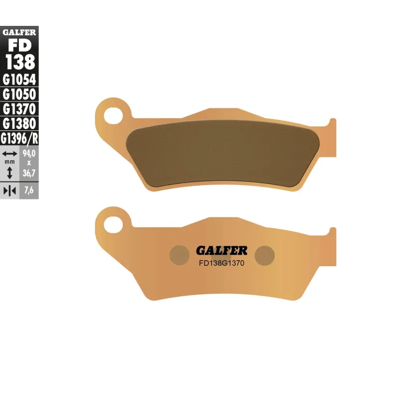 Pastillas de freno moto Galfer Sinter Street FD138