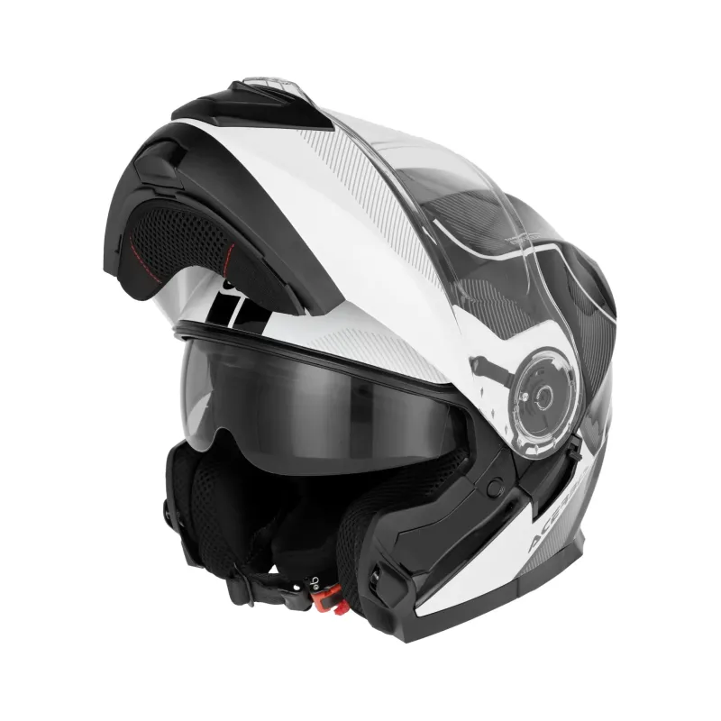 Casco Acerbis Serel 22-06 negro y blanco 0025201.315