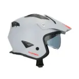 Casco Acerbis Jet Aria 22-06 color gris claro mate 0025055.076