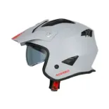 Casco Acerbis Jet Aria 22-06 color gris claro mate 0025055.076