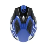 Casco Acerbis Jet Aria Graphic Sport 22-06 negro y azul mate 0026602.295