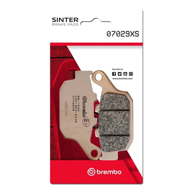 Pastillas de freno moto Brembo sinterizadas 07029XS