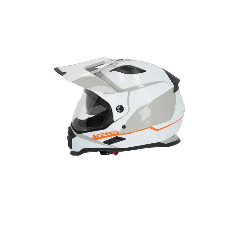 Casco Integral Acerbis Reactive 22-06 blanco y gris talla XXL 0025312.235