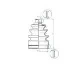 SPIDAN 190973 Fuelle, árbol de transmisión