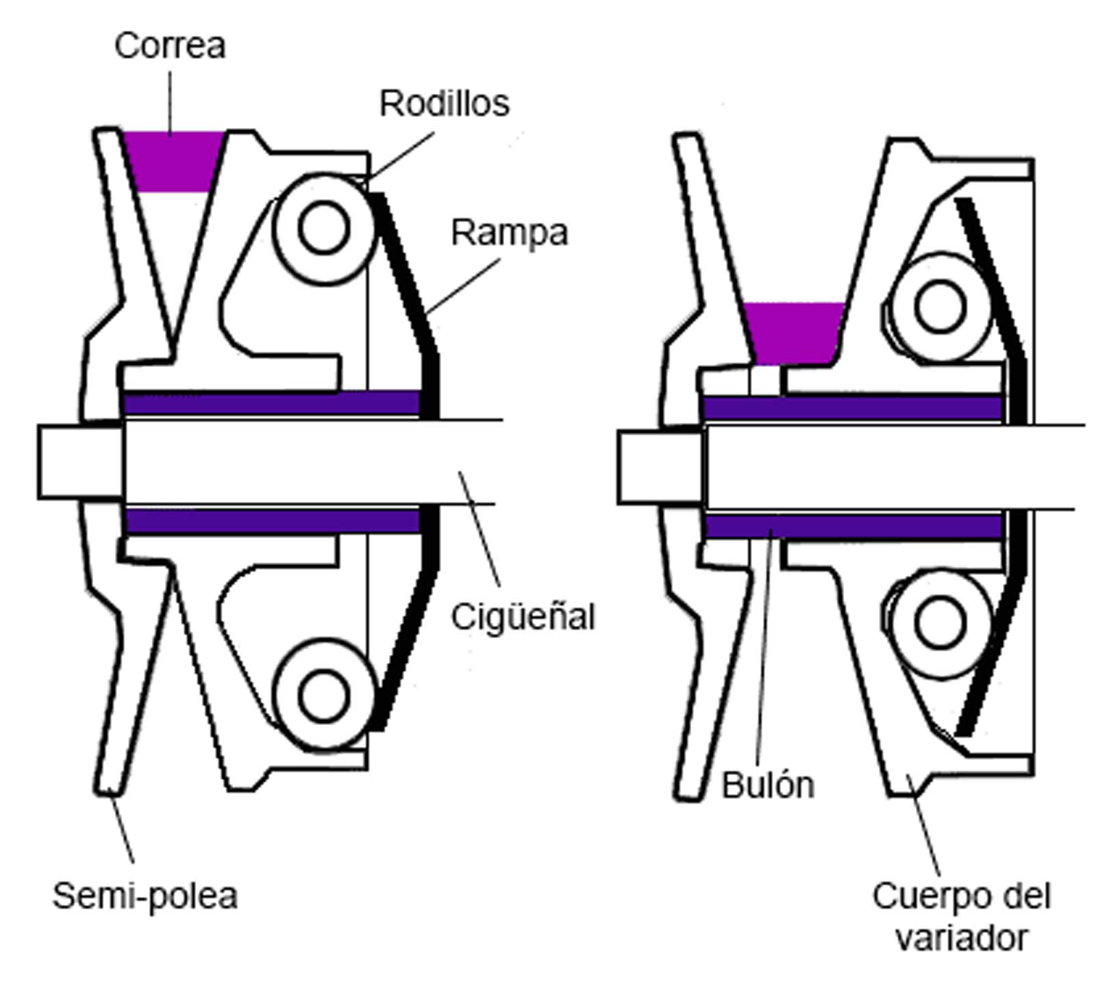 variador convencional rodillos