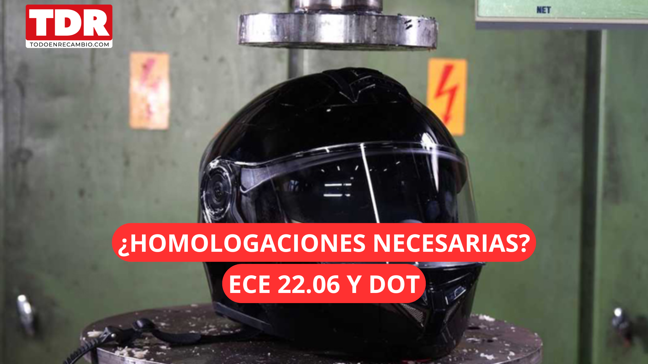 Homologaciones necesarias para cascos de moto: ECE 22.06 y DOT