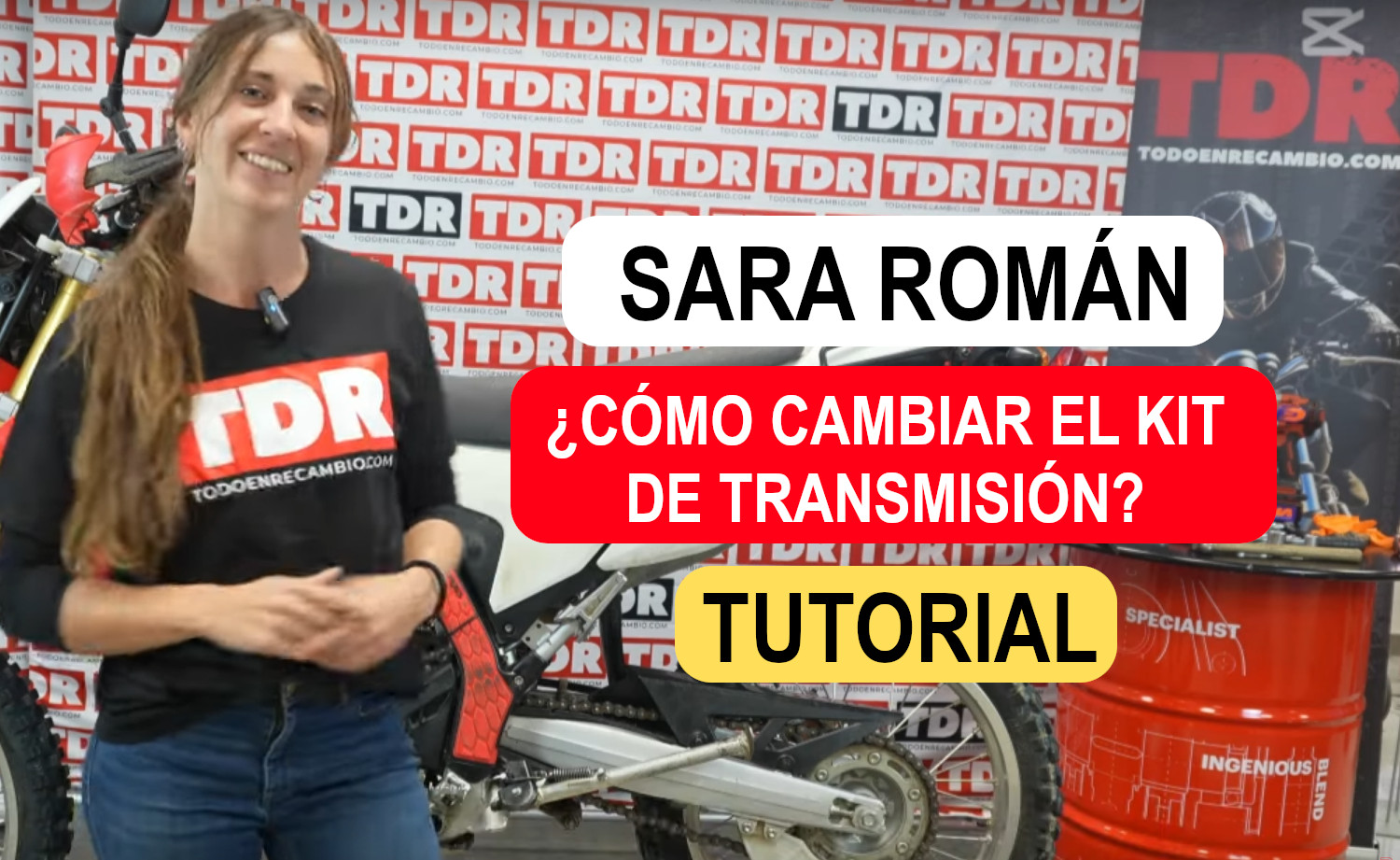 ¿Cómo cambiar el kit de transmisión de tu moto? – Tutorial con Sara Román