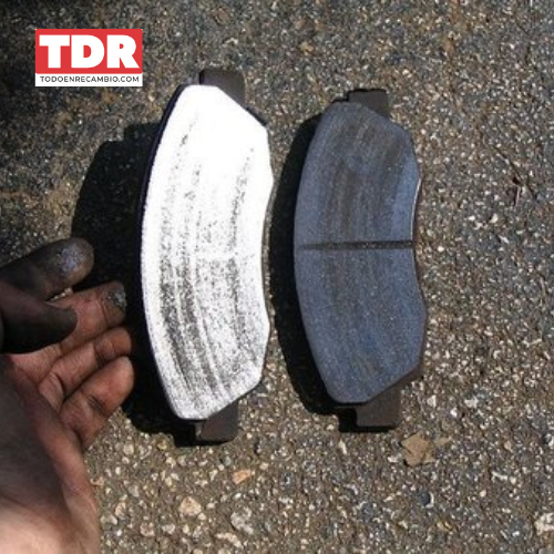 Pastilla de frenos desgastadas