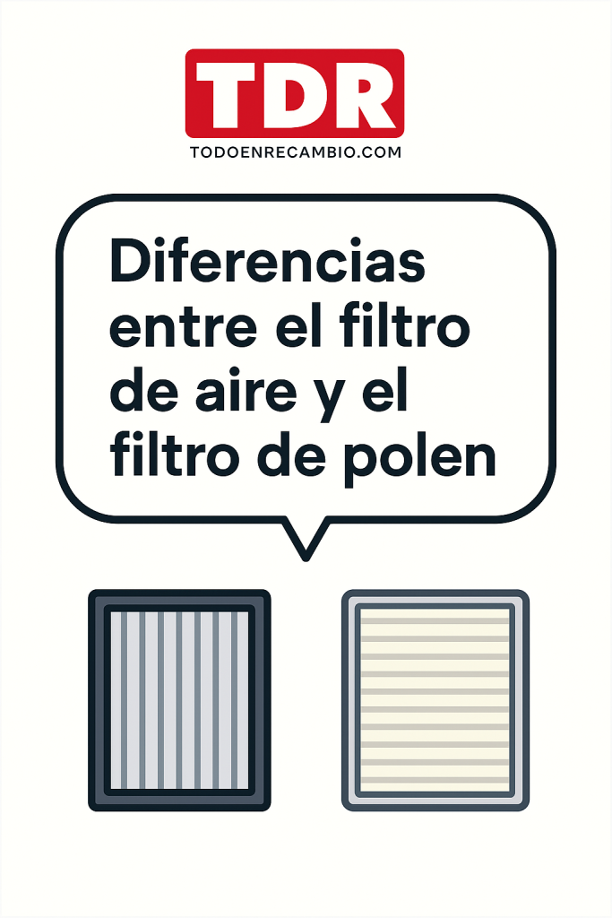 Diferencias entre el filtro de aire y el filtro de polen