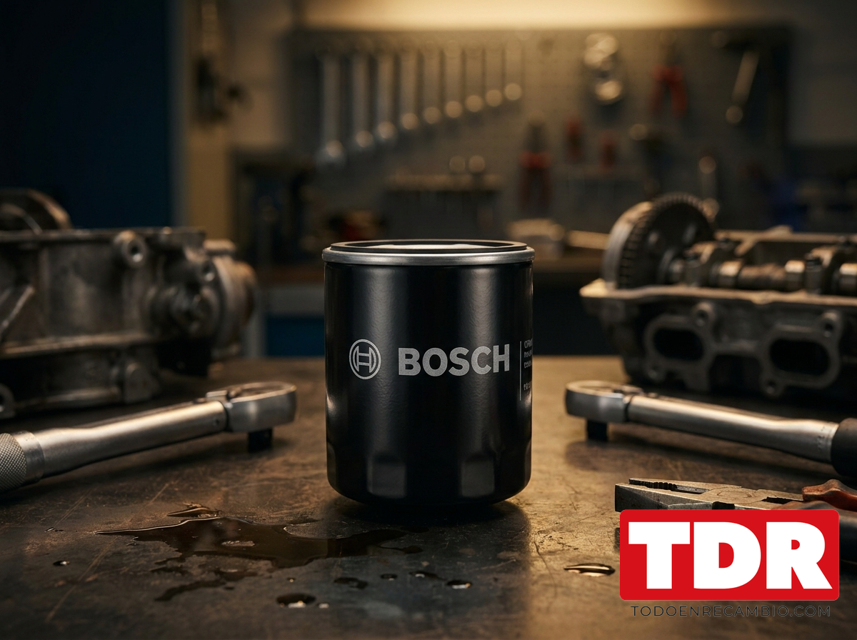 Filtro de aceite BOSCH para coche con cobertura OEM multimarca