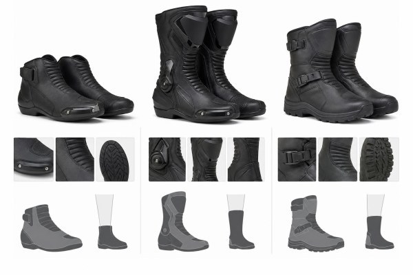 Comparativa de botas para moto de caña corta, alta y touring