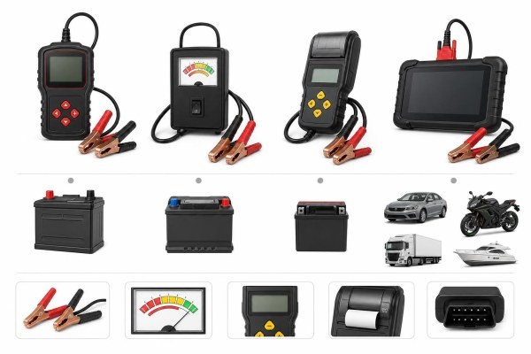 Comparativa de tester de batería para coche y moto, multímetro y punta de pruebas
