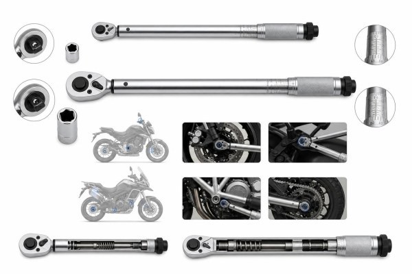 Comparativa de llaves dinamométricas 1/4 y 1/2 para motocicleta