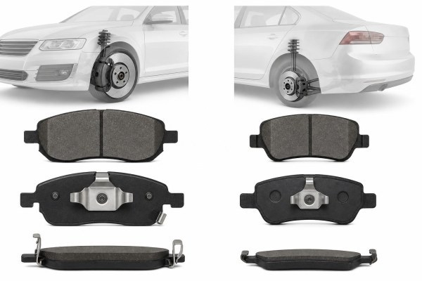 Comparativa de pastillas de freno delanteras y traseras para coche