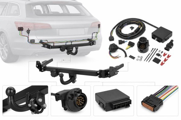 Componentes de un dispositivo remolque para coche