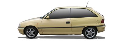 OPEL ASTRA F Hatchback (T92) 1.6 Si (F08, M08, F68, M68)